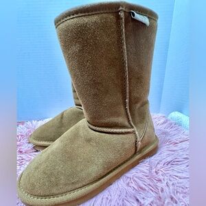 PAWZ by BearPaw Women's CHESTNUT SUEDE LINED BOOTS Brown SIZE 6